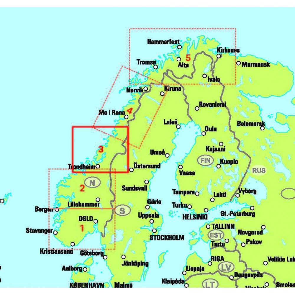 Norge 3. Mellersta Norge EasyMap
